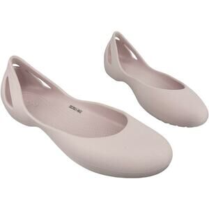 Women's Light Pink CROCS Kadee Slip On Ballet Flats Size 11